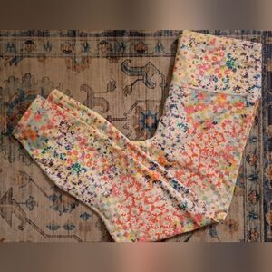 Fabletics Multicolor Floral Mosaic Leggings